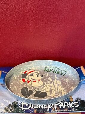 Disney Christmas "We Bring the Merry" Serving Tray NWT